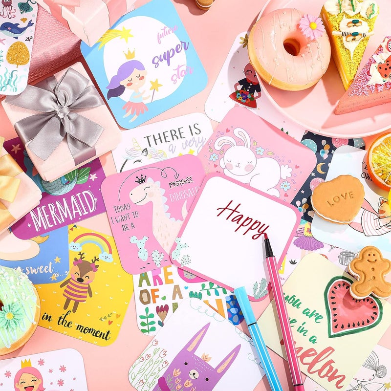 Teling 120 Pieces Lunch Box Notes Cute Lunchbox Notes Inspirational Motivational Lunchbox Cards Funny Encouragement Notebook for Lunch Accessories, 60 Style - Image 5